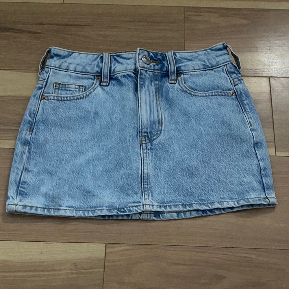 Pacific Sunwear Light Blue Denim Mini Skirt